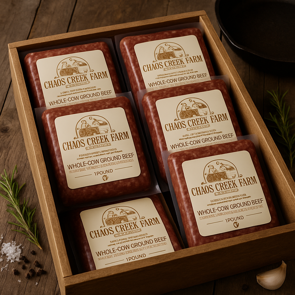 10lbs Box Whole-Cow Ground Beef