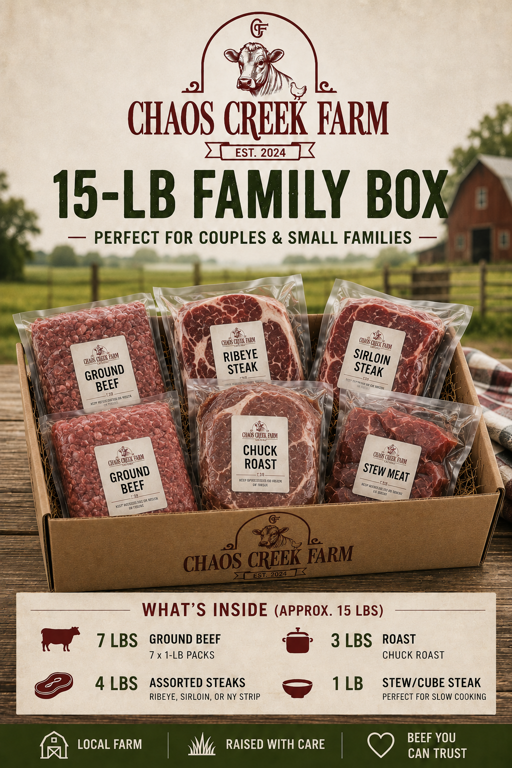 15-LB FAMILY BEEF BOX
