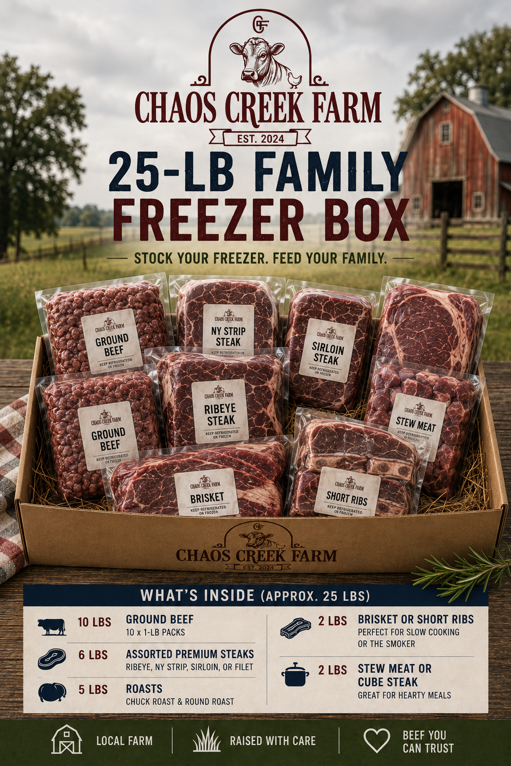 25-LB FAMILY FREEZER BOX